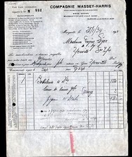 MARQUETTE-lez-LILLE (59) AGRICULTURAL MACHINES & TRACTORS MASSEY-HARRIS in 1934