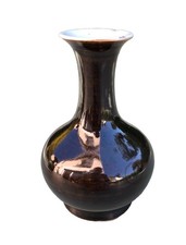 Small Brown Glaze China Porcelain Shangping Vase - Kangxi?