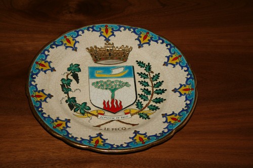 Assiette emaux longwy - assiette,