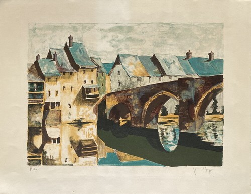 Lithographie originale victor - lithographie,