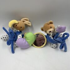 Vintage 1998 Kaloo Crib Bear Rabbit Mirror Plush Nursery Baby Soft Hanging