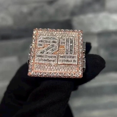 Bague diamant simulé - , taille