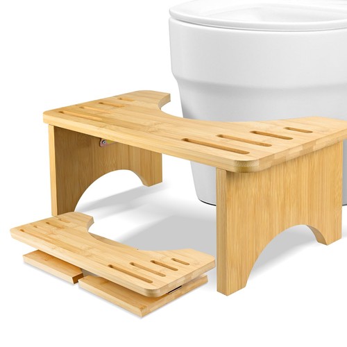 Tabouret toilette bambou - de,