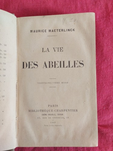 Vie des abeilles - la,