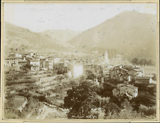 France, Moulinet, General View, Vintage Albumin Print Vintage Albumin Print 