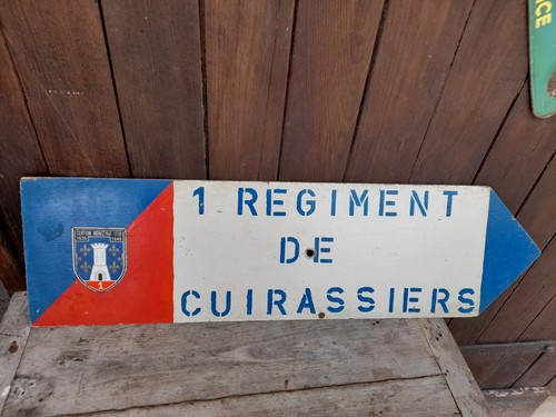 Panneau ancien 1er regiment - 1er, de