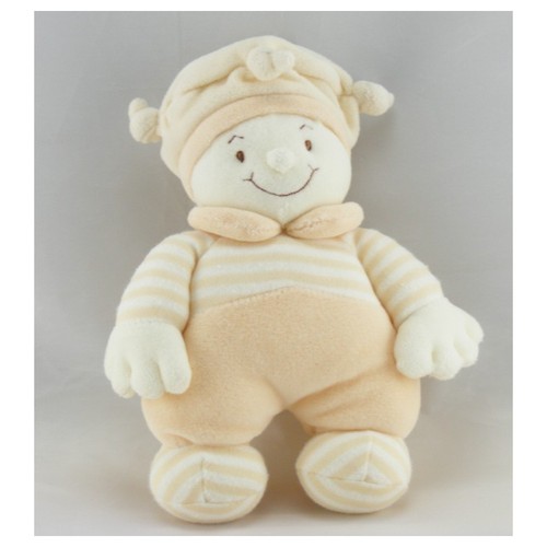 Doudou lutin rayé orange