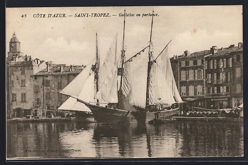 Cpa saint tropez - saint-tropez, /côte