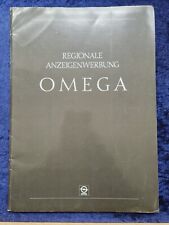 Opel Omega A "Regional Advertising" Internal Document with Original Repro V