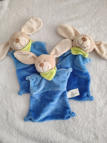 Doudou peluche plat lapin - doudou,