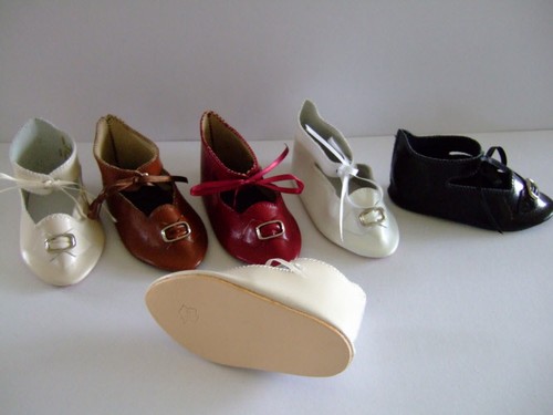 Chaussures poupee ancienne - chaussures, de