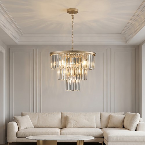 Inch gold round led crystal - 20,