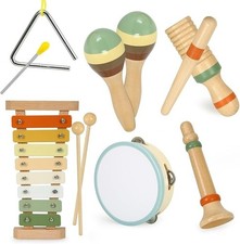 jouet bébé instrument musique enfant bebe musical bois Montessori xylophone noel
