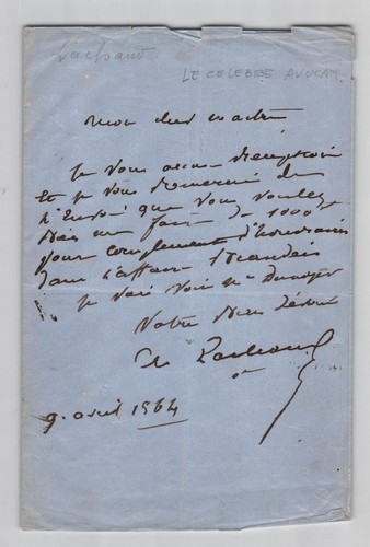 Charles lachaud lettre - charles,