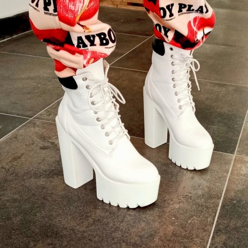 Bottines femme blanche - , à