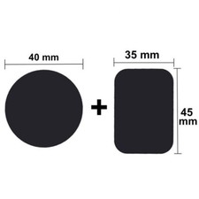 ⭐️ x2 Plaque Adhésif Métal Pour Aimant Support Téléphone mobile Voiture ⭐️