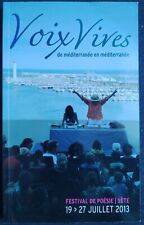Festival de poésie Voix Vives juillet 2013 Sète