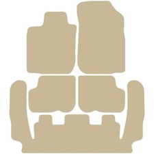 Tapis de sol en velour pour Dacia Logan MCV I 2006-2013 7 places, Beige moquette