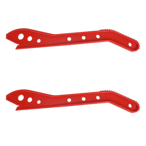 Red plastic table - table, push