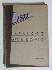 I112723 Fiat 1500 Spare Parts Catalog - 8th Edition 1945