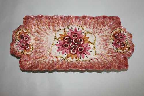 Beau plat cake faïence - beau, en
