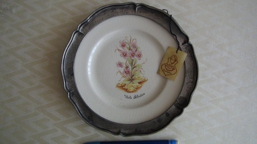 Assiette decor fleurs saint - assiette,
