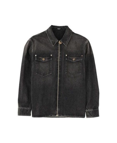 Versace chemise denim noir - versace,