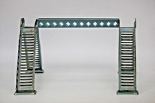 Antique VTG Minitoys Pedestrian Bridge Train Tin Stairs Irvington NJ Rare Toy