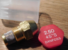 buse GICLEUR de bruleur CHAUDIERE fuel FIOUL DANFOSS 2.50 45° 9.29 kg/h