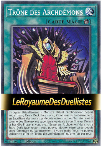Trône des - yu-gi-oh!,