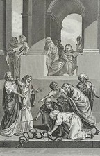 Vierge d'Arron changée en serpent gravure de 1835 France