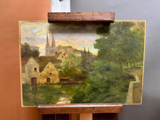 antique oil painting canvas