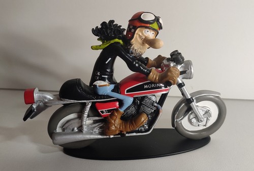 Figurine moto résine joe - figurine, en