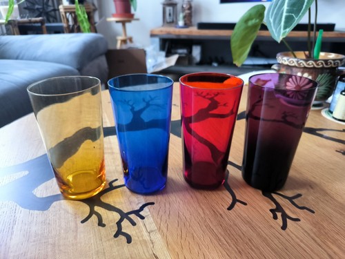 Verres mini vases colorés - 4,