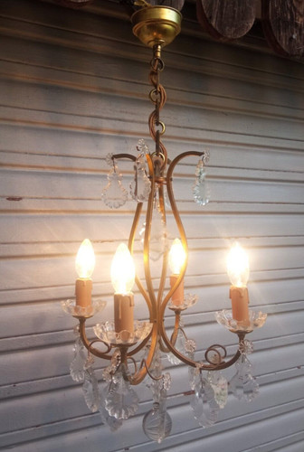 Ancien lustre cage - , à