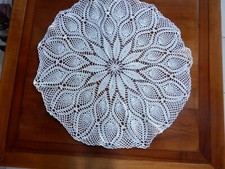 nappe napperon rond beige