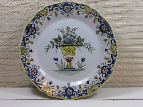 Assiette vieux rouen panier - assiette,