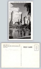 Central Park New York City Postcard Vintage Black and White Image 616