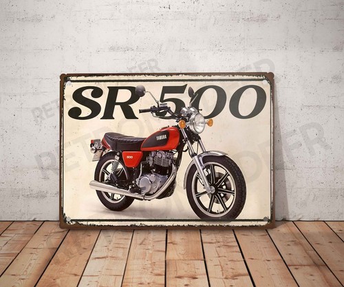 Plaque métal vintage yamaha - vintage,