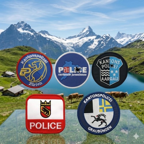 Lot écussons police suisse - lot, 5