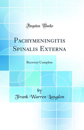 Pachymeningitis spinalis - pachymeningitis,