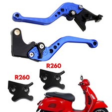 Moto Court Leviers Frein Embrayage Pour VESPA GTS 300 Super Blue A'