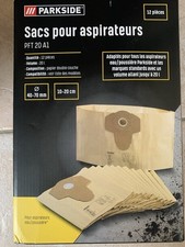 Sacs Pour Aspirateur Réf PFT 20 A1 Parkside Neuf