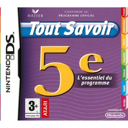 Jeu tout savoir 5ème - ds,