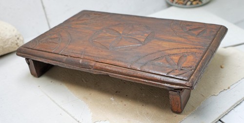 Tabouret bajot ancien bois - tabouret,