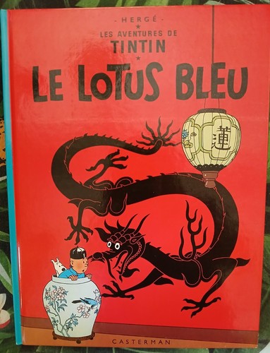 Lotus bleu tintin 5 - tintin,