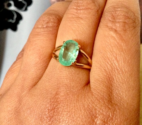 Jaune carats emeraude - or, 18