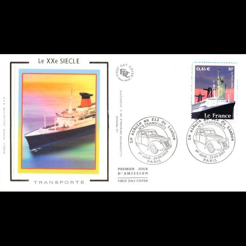 Fdc soie transport le - fdc,