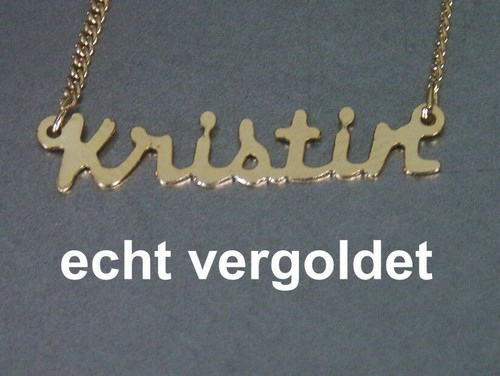 Collier prénom kristin or - prénom, en