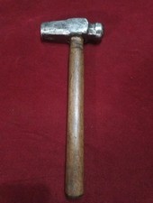 Vintage Drop Forged 4 Lb Blacksmiths Ball Pein Hammer Hickory Handle